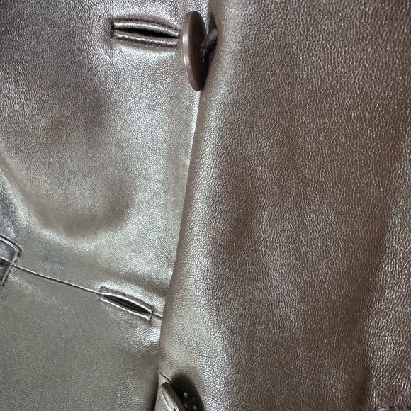 Preston & York Brown Leather Women’s Jacket Blazer Lamb Skin M in EUC - Picture 9 of 16